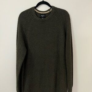 Forever 21 Men's Dark Green Crewneck Sweater